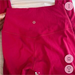 Lululemon Align Leggings — Fuschia